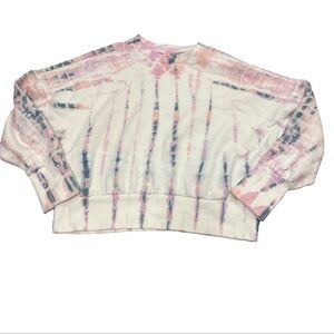 OLD NAVY Multicolored Tie-Dye Crew-neck Sweatshirt Women Size XL Hippie Swirl